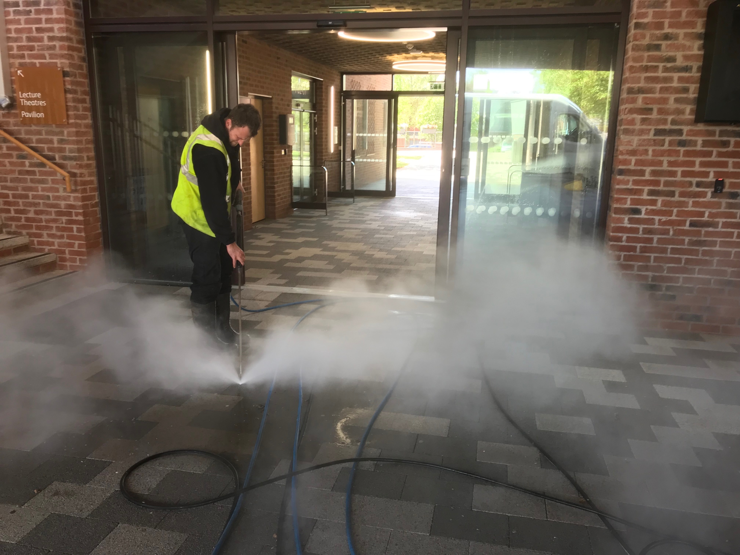 Exterior chewing gum cleaning service off hard services 