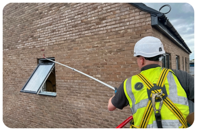 Brick Cleaning Services in action 