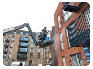 High Level Exterior Building Cleaning