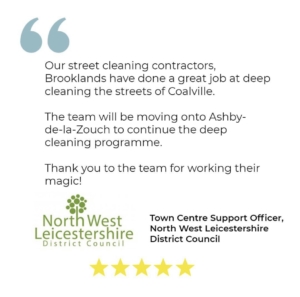 Street cleaning and chewing gum removal service